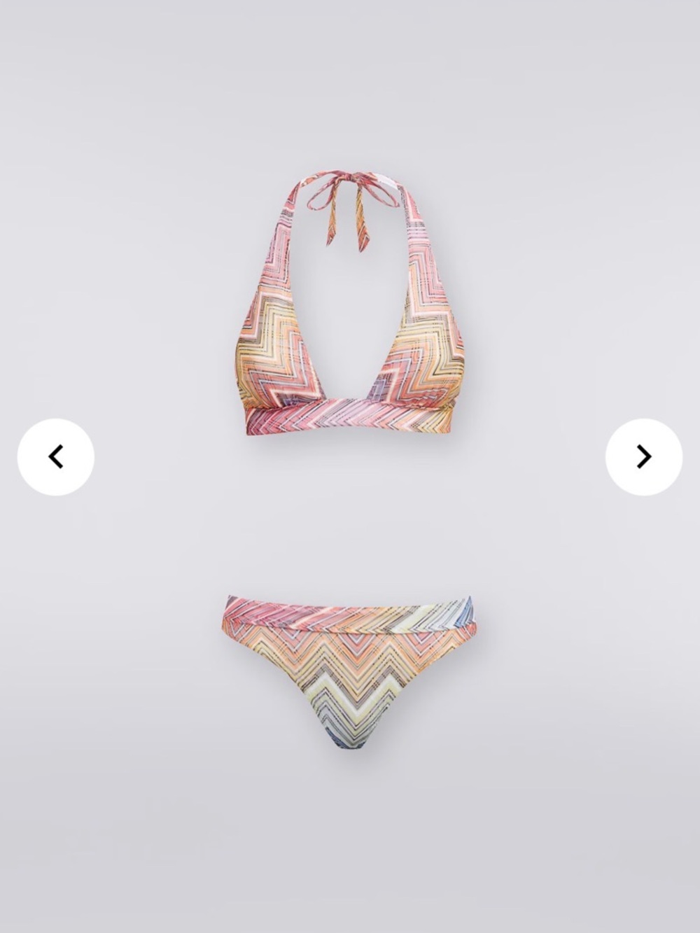 NWT SIZE SMALL MISSONI Biking in zigzag print fabric